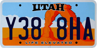 UT license plate Y388HA