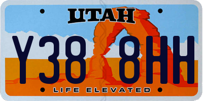 UT license plate Y388HH