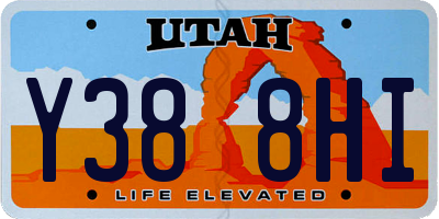 UT license plate Y388HI