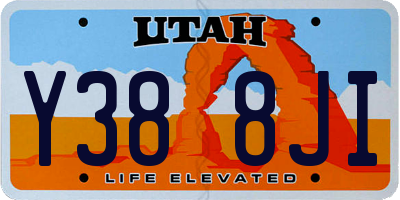 UT license plate Y388JI