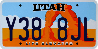 UT license plate Y388JL