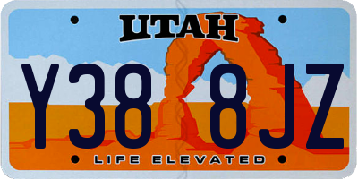 UT license plate Y388JZ