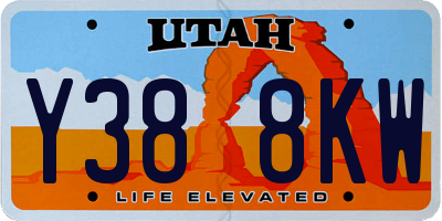 UT license plate Y388KW