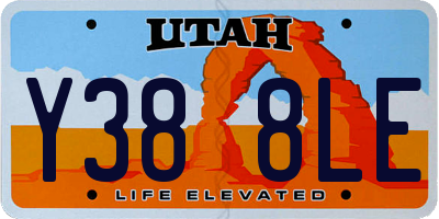 UT license plate Y388LE