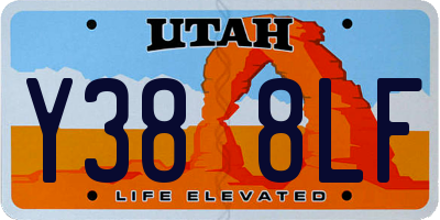 UT license plate Y388LF