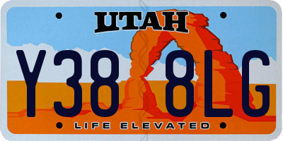 UT license plate Y388LG