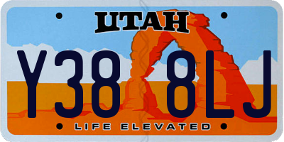 UT license plate Y388LJ