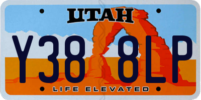 UT license plate Y388LP