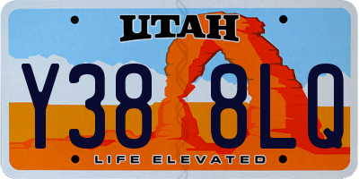 UT license plate Y388LQ