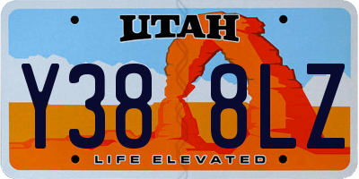 UT license plate Y388LZ