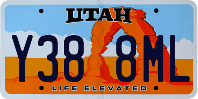 UT license plate Y388ML