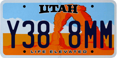 UT license plate Y388MM