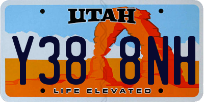 UT license plate Y388NH