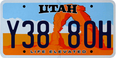 UT license plate Y388OH