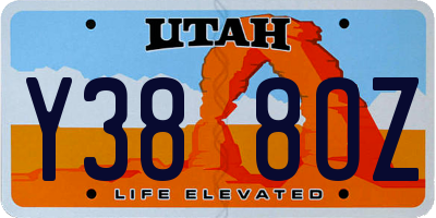 UT license plate Y388OZ