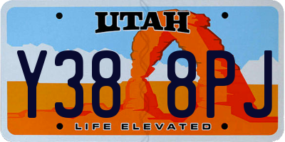 UT license plate Y388PJ