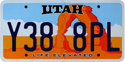 UT license plate Y388PL
