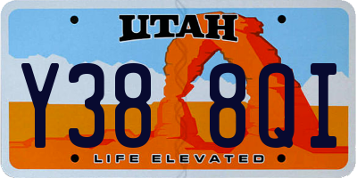 UT license plate Y388QI