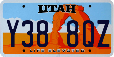 UT license plate Y388QZ