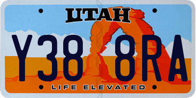 UT license plate Y388RA