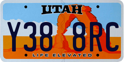 UT license plate Y388RC