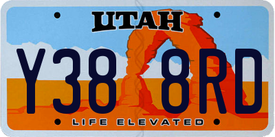 UT license plate Y388RD