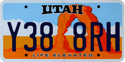 UT license plate Y388RH