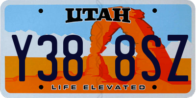 UT license plate Y388SZ
