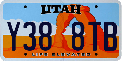 UT license plate Y388TB