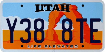 UT license plate Y388TE
