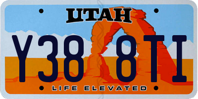 UT license plate Y388TI