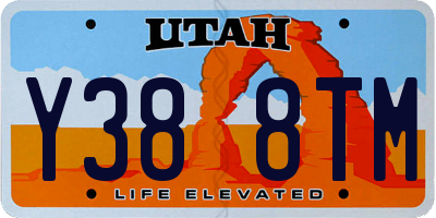 UT license plate Y388TM