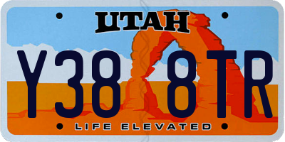 UT license plate Y388TR