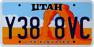 UT license plate Y388VC