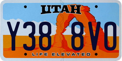 UT license plate Y388VO