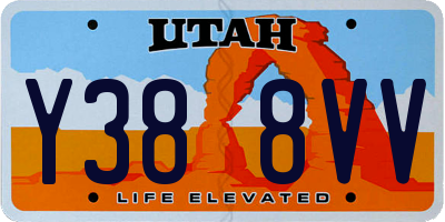 UT license plate Y388VV