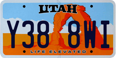 UT license plate Y388WI
