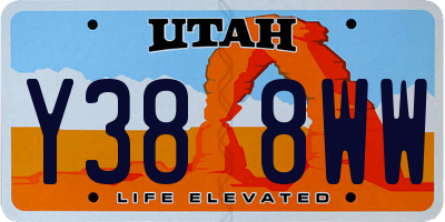 UT license plate Y388WW
