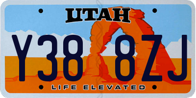 UT license plate Y388ZJ