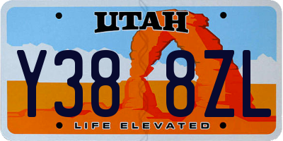 UT license plate Y388ZL