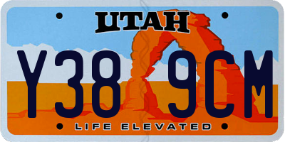 UT license plate Y389CM