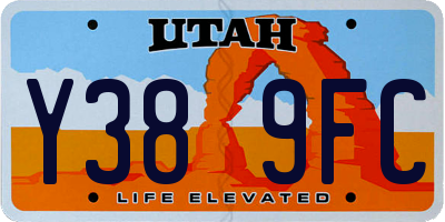 UT license plate Y389FC