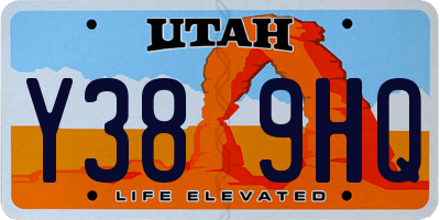UT license plate Y389HQ
