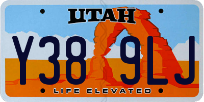 UT license plate Y389LJ