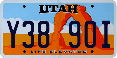 UT license plate Y389OI