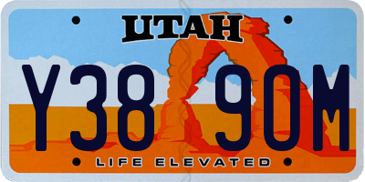 UT license plate Y389OM