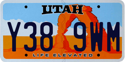 UT license plate Y389WM