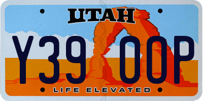 UT license plate Y390OP