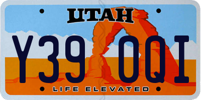 UT license plate Y390QI