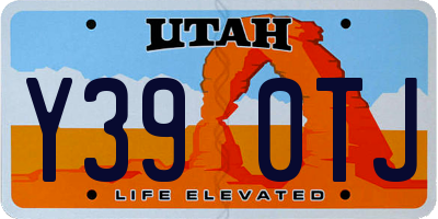 UT license plate Y390TJ